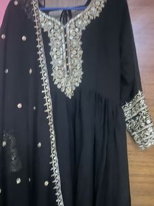 black anarkali suit 💖