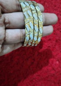 Elegant Gold & Silver Tone Bangles Set