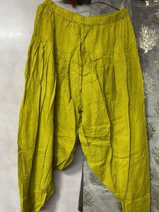 Gadwal bandhni double colour dress