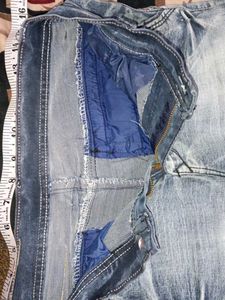 Men's Washed Denim Jeans