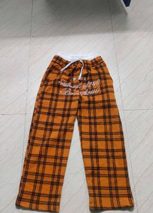 Checkered Wide Leg Pants