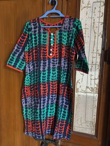 Vibrant Printed Cotton Kurta