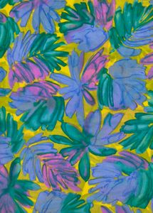 Vibrant Floral Print Dress Material