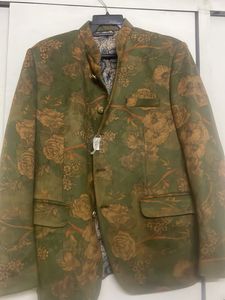 Men's Floral Nehru Jacket blazer