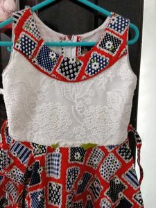 Cute Patterned Girls Dress