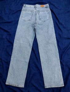 Classic Light Wash Straight Leg Jeans