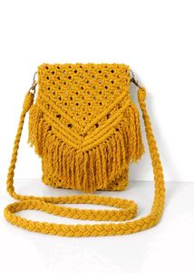 Macrame Crossbody Bag