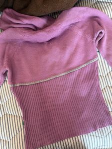 Lavender Knit Hoodie