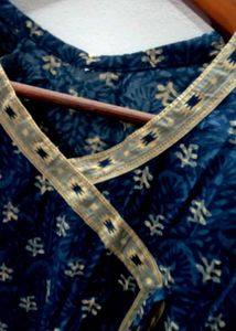 Blue Angrakha short top