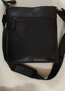 Classic Black Leather Crossbody Bag