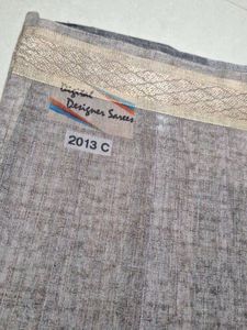Patchwork print  Sareewith jari border