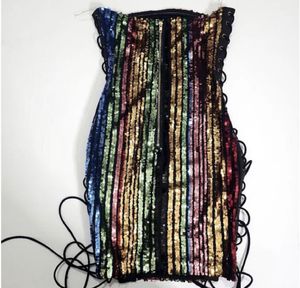 Sparkling Sequin Strapless Mini Dress