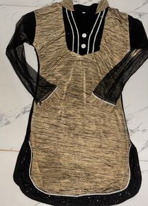 Designer Kurta with Net Sleeves