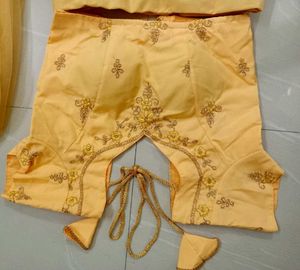Stunning Yellow Embroidered Lehenga Choli