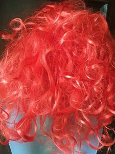 Vibrant Red Curly Wig