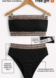 🎀BUY '1' GET '1' FREE❗ Chic Black Bikini Set