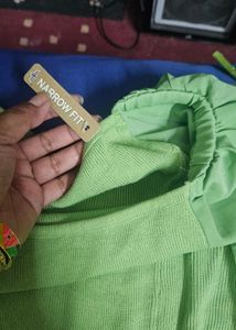 Lime Green Puff Sleeve Top