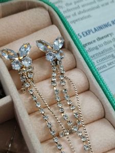 Elegant Rhinestone Dangle Earrings