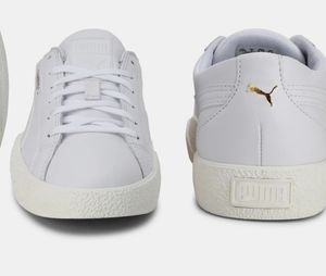 Puma White Leather Sneakers