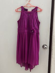 Stunning Purple Sequin Halter Dress