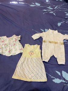 Baby Girl Dress Bundle - 3 Items