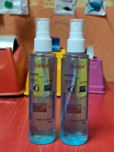 Kelso Screen Cleaner Spray &amp; Microfiber Cloths Set