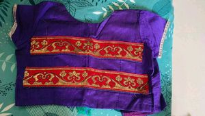 Elegant Red Embroidered Saree with blouse