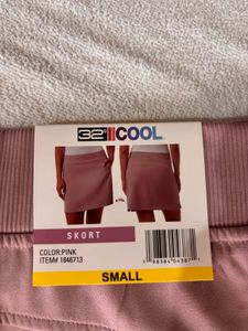 Light Pink A-line Skirt + shorts (skorts)