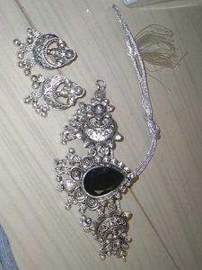 Antique Oxidised Silver Necklace Set