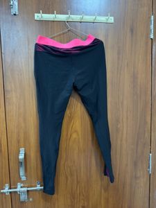 Black &amp; Pink Athletic Leggings