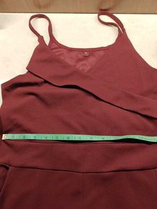 Maroon Jumpsuit + Glitter Crop Jacket