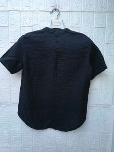 Korean Pinterest Chic Black FORMAL Top