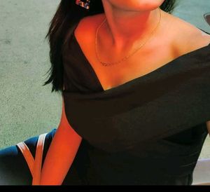 Off Shoulder Black Top.