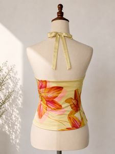 Floral Halter Neck Top