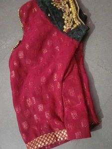 Beautiful Designer Fish Cutt Sari For Party Wear