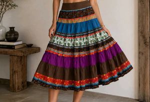 Bohemian Tiered Maxi Skirt