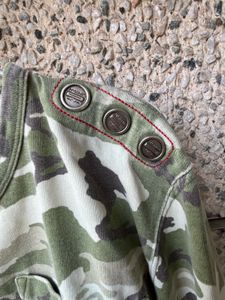 Camouflage Long Sleeve Top