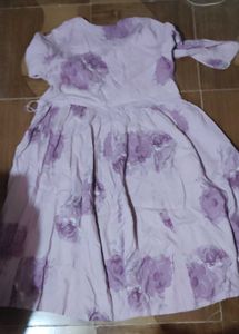 Beautiful Lavender Floral Kurta Set