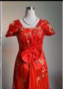 New Stunning Red Embroidered Gown🩷🩷