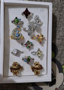Set of 10 Fashion Rings
