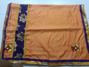 Beautiful Orange 🍊 Saree
