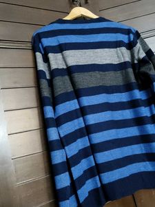 Allen Solly Men Striped Crew Neck Sweater