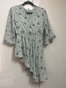 Floral Print Asymmetrical Dress