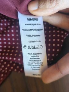 Magre Polka Dot Wrap Dress (XS)