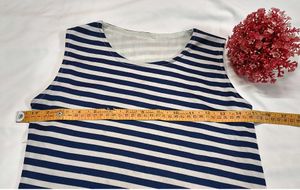 🇬🇧Girl double Pieces Striped Dress Navy Blue
