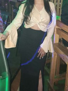 Sparkly Bell Sleeve Party Dress