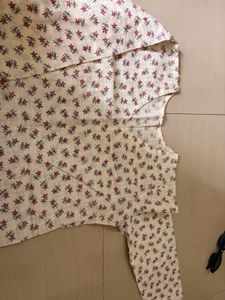 Floral Print short Kurta