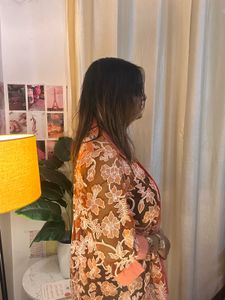 Stylish Orange transparent shirt
