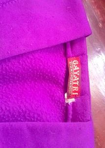 Purple Casual Sweater