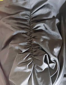 Savana Black Gathered Mermaid Skirt | Size S